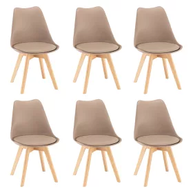 Silla Esszimmerstuhl 6 Stück in beige