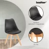 Silla Esszimmerstuhl 2 Stück in schwarz