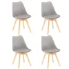 Silla Esszimmerstuhl 4 Stück in grau