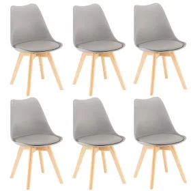 Silla Esszimmerstuhl 6 Stück in grau