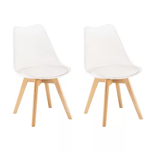 Silla Esszimmerstuhl 2 Stück in weiß