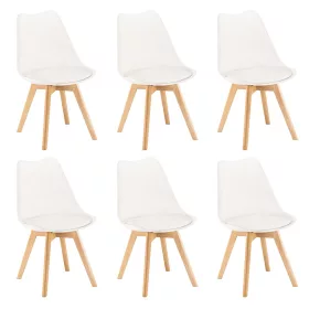 Silla Esszimmerstuhl 6 Stück in weiß