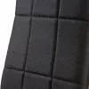 Set mit 4 Stühlen mit hoher Rückenlehne aus schwarzem Stoff