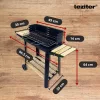 Rechteckiger Holzkohle-Rollengrill