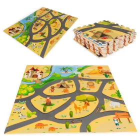Schaumstoff Schwamm spielen Matte Safari Puzzle 9pcs 93x93cm