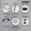 Lia 80x120 cm Hydromassage-Duschkabine links