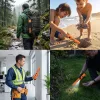 Wasserdichter Handheld-Metalldetektor mit LED-Taschenlampe und Koffer