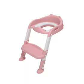 Toilette mit Treppenabgang rosa