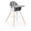 Babyhochstuhl 2 in 1 grau