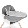 Babyhochstuhl 2 in 1 grau