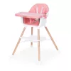 Baby-Hochstuhl 2 in 1 rosa