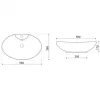 KR-139 Design-Waschtisch aus Keramik
