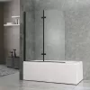 Alor 120x140 cm Badewanne Wand schwarz