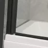 Alor 120x140 cm Badewanne Wand schwarz