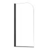Eva 70x140 cm Badewanne Wand schwarz
