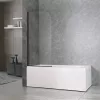 Eva 70x140 cm Badewanne Wand schwarz