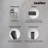 Eva 70x140 cm Badewanne Wand schwarz
