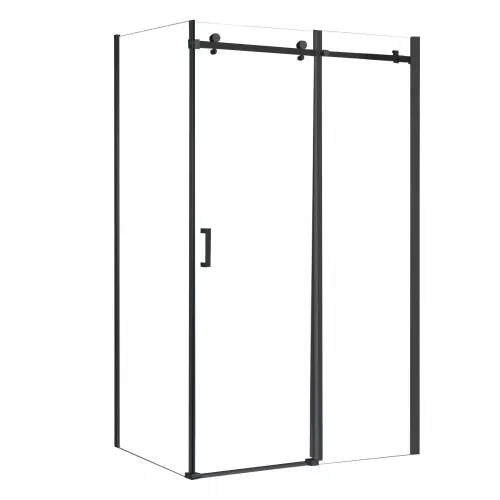 Bold-in 80 x 100 cm asymmetrische Duschkabine ohne Duschwanne