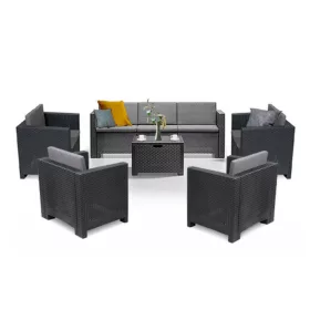City II Großes 7-Personen-Gartenmöbel-Set