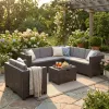 City Big 7-Sitzer-Eck-Gartenmöbel-Set