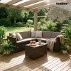 City-Eck-Gartenmöbel-Set
