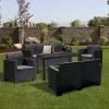 Nero IV Großes 7-sitziges Gartenmöbelset