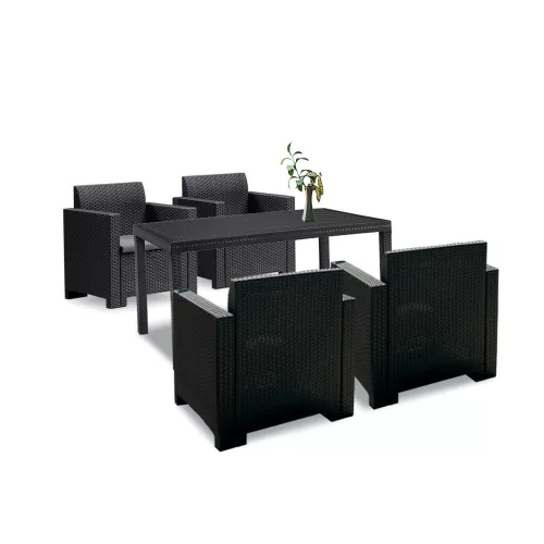 Nero IV Set 4-Personen-Gartenmöbelset