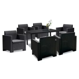 Nero IV Set 6-Personen-Gartenmöbel-Set