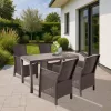 Hellma 4+1 Gartenmöbel-Set