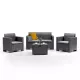 Nero 4-Personen-Gartenmöbel-Set