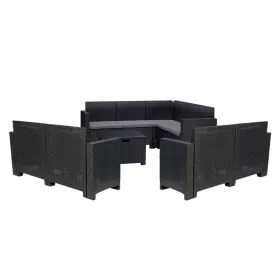 Nero VI 9-Sitzer-Eck-Gartenmöbel-Set