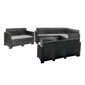 Nero VII 10-sitziges Eck-Gartenmöbel-Set