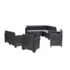 Nero V 9-sitziges Eck-Gartenmöbel-Set