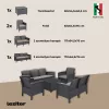 Gartenmöbelset Venus II für 7 Personen