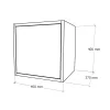 Boxie Wandschrank mit 1 Tür, 40 x 40 x 37 cm, rosa