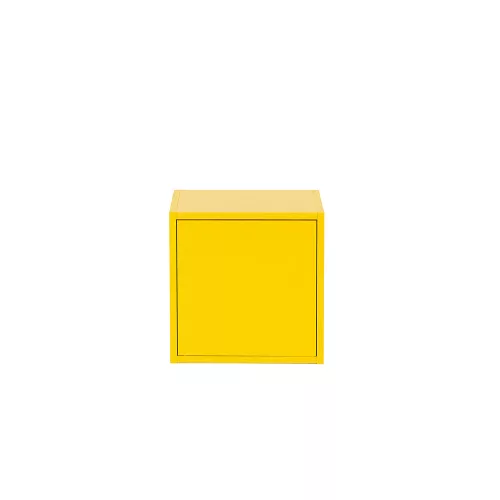 Boxie Wandschrank mit 1 Tür, 40 x 40 x 37 cm, gelb