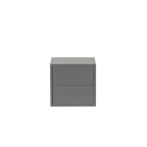 Boxie Hängeschrank mit 2 Schubladen 40x40x37 cm anthrazit