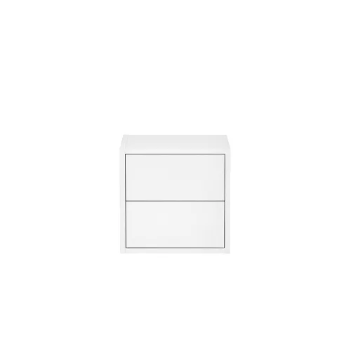Boxie 2-Schubladen-Hängeschrank 40x40x37 cm weiß