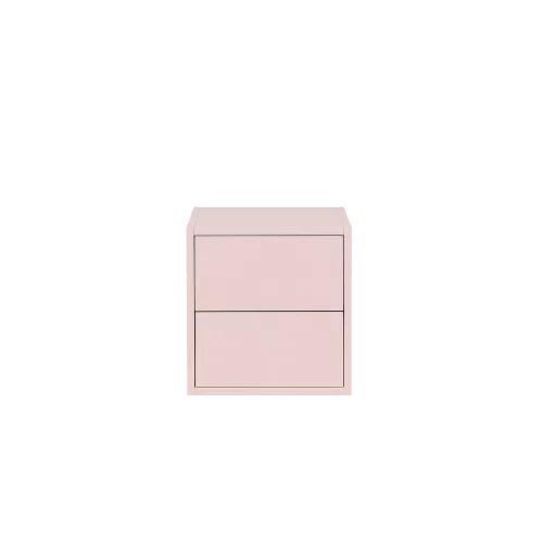 Boxie 2-Schubladen-Wandschrank 40x40x37 cm rosa