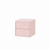 Boxie 2-Schubladen-Wandschrank 40x40x37 cm rosa