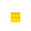 Boxie Wandschrank mit 2 Schubladen 40x40x37 cm gelb