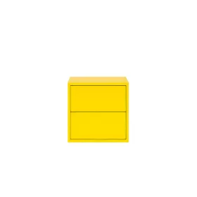 Boxie Wandschrank mit 2 Schubladen 40x40x37 cm gelb