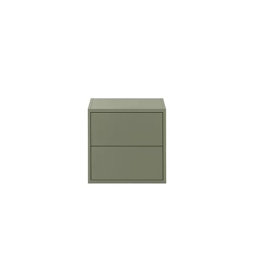 Boxie Wandschrank mit 2 Schubladen 40x40x37 cm grün