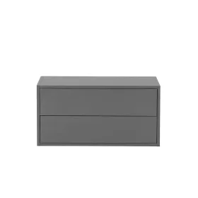 Boxie Hängeschrank mit 2 Schubladen 40x80x37 cm anthrazit