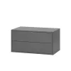 Boxie Hängeschrank mit 2 Schubladen 40x80x37 cm anthrazit