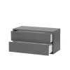 Boxie Hängeschrank mit 2 Schubladen 40x80x37 cm anthrazit