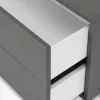 Boxie Hängeschrank mit 2 Schubladen 40x80x37 cm anthrazit