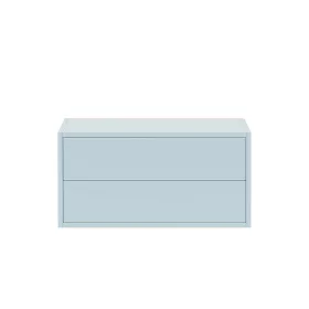 Boxie 2-Schubladen-Hängeschrank 40x80x37 cm blau