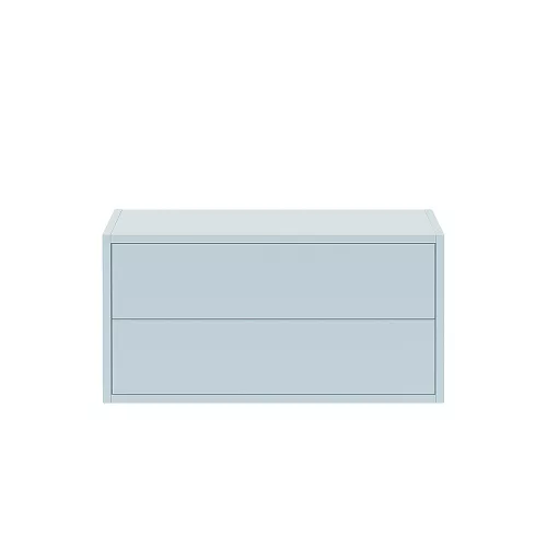 Boxie 2-Schubladen-Hängeschrank 40x80x37 cm blau