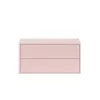 Boxie 2-Schubladen-Wandschrank 40x80x37 cm rosa